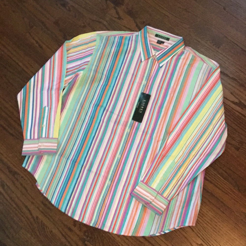 Ralph Lauren multi-stripe button down